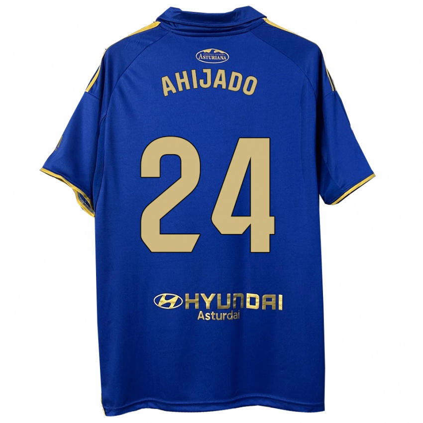 נשים Lucas Ahijado #24 כחול זהב ג'רזי ביתית 2025/26 חולצה קצרה