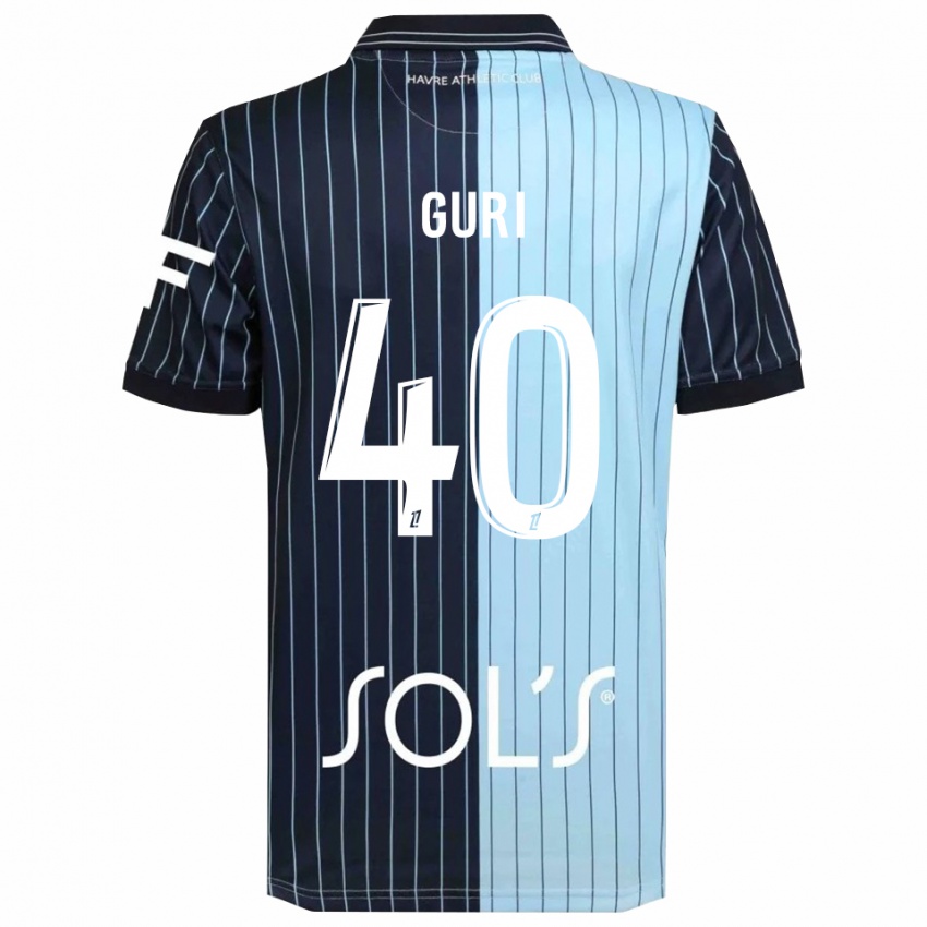 נשים גבריאל גורי #40 כחול נייבי תכלת ג'רזי ביתית 2025/26 חולצה קצרה