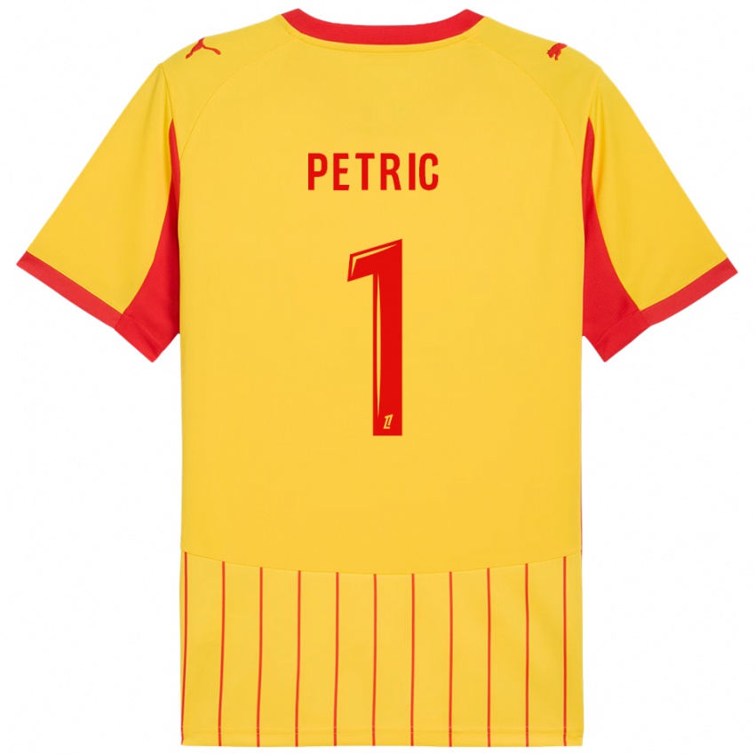 נשים דניס פטריץ׳ #1 צהוב אדום ג'רזי ביתית 2025/26 חולצה קצרה