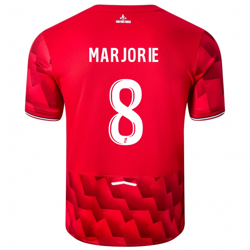 נשים Marjorie #8 אדום לבן ג'רזי ביתית 2025/26 חולצה קצרה