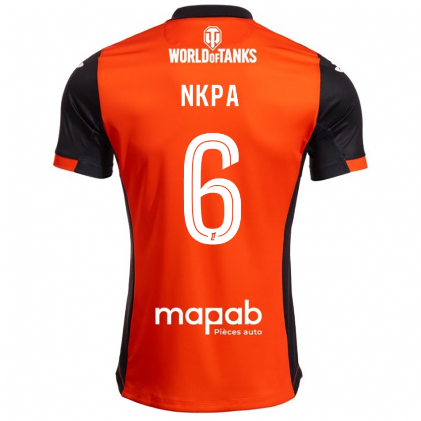 נשים Elie Nkpa #6 שחור כתום ג'רזי ביתית 2025/26 חולצה קצרה