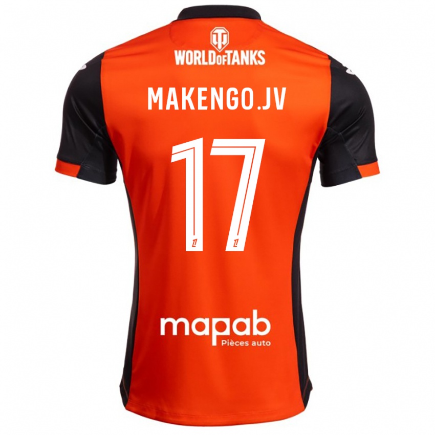 נשים ז'אן-ויקטור מקנגו #17 שחור כתום ג'רזי ביתית 2025/26 חולצה קצרה