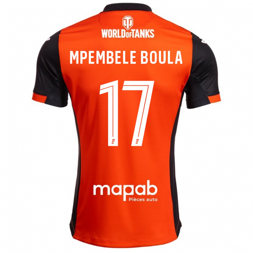 נשים Exaucé Mpembele Boula #17 שחור כתום ג'רזי ביתית 2025/26 חולצה קצרה