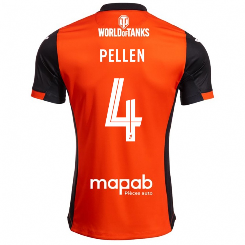 נשים Louise Pellen #4 שחור כתום ג'רזי ביתית 2025/26 חולצה קצרה