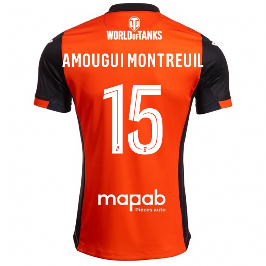 נשים Maceo Amougui Montreuil #15 שחור כתום ג'רזי ביתית 2025/26 חולצה קצרה