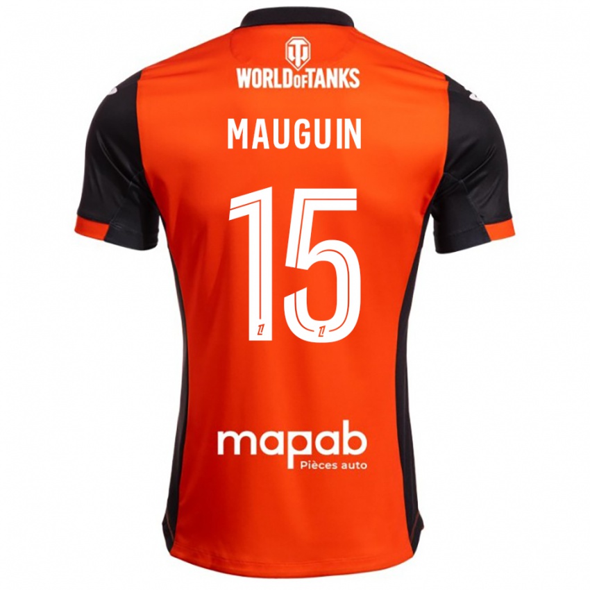 נשים Alexiane Mauguin #15 שחור כתום ג'רזי ביתית 2025/26 חולצה קצרה