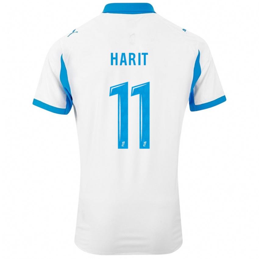 נשים אמין האריט #11 לבן תכלת ג'רזי ביתית 2025/26 חולצה קצרה