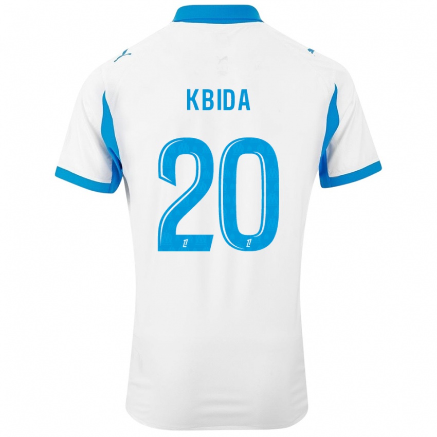 נשים Inès Kbida #20 לבן תכלת ג'רזי ביתית 2025/26 חולצה קצרה
