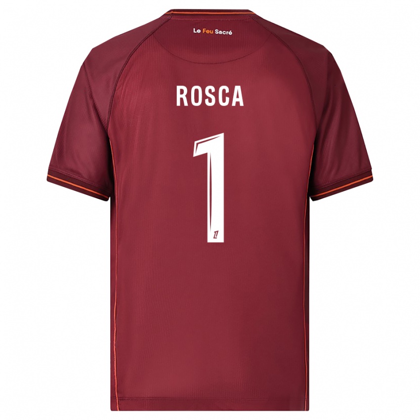 נשים Daniel Rosca #1 בורדו לבן ג'רזי ביתית 2025/26 חולצה קצרה