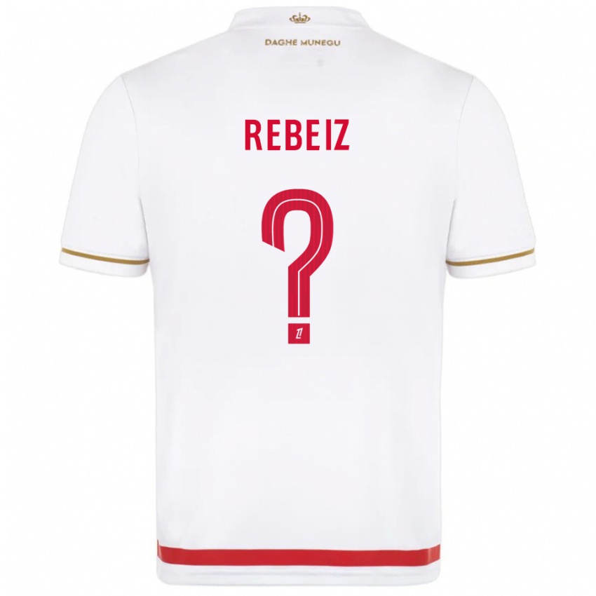 נשים Georges Rebeiz #0 אדום לבן ג'רזי ביתית 2025/26 חולצה קצרה