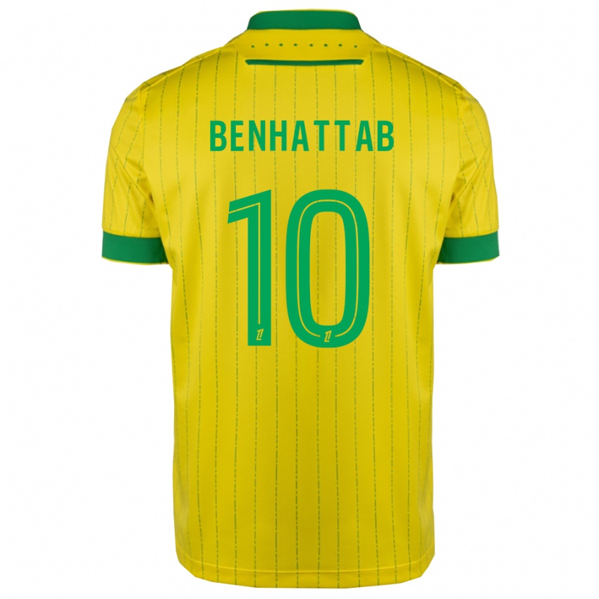 נשים Yassine Benhattab #10 צהוב ירוק ג'רזי ביתית 2025/26 חולצה קצרה