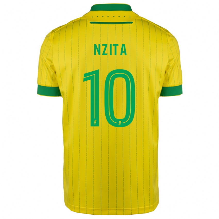 נשים בריאן נזיטה בנגו #10 צהוב ירוק ג'רזי ביתית 2025/26 חולצה קצרה