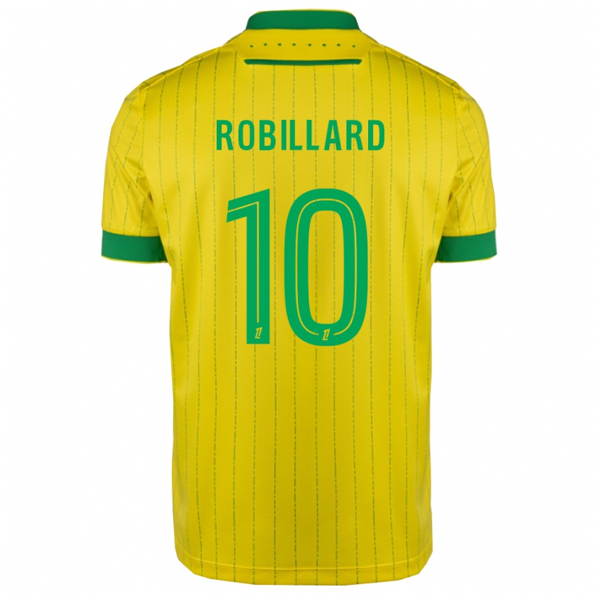 נשים Camille Robillard #10 צהוב ירוק ג'רזי ביתית 2025/26 חולצה קצרה