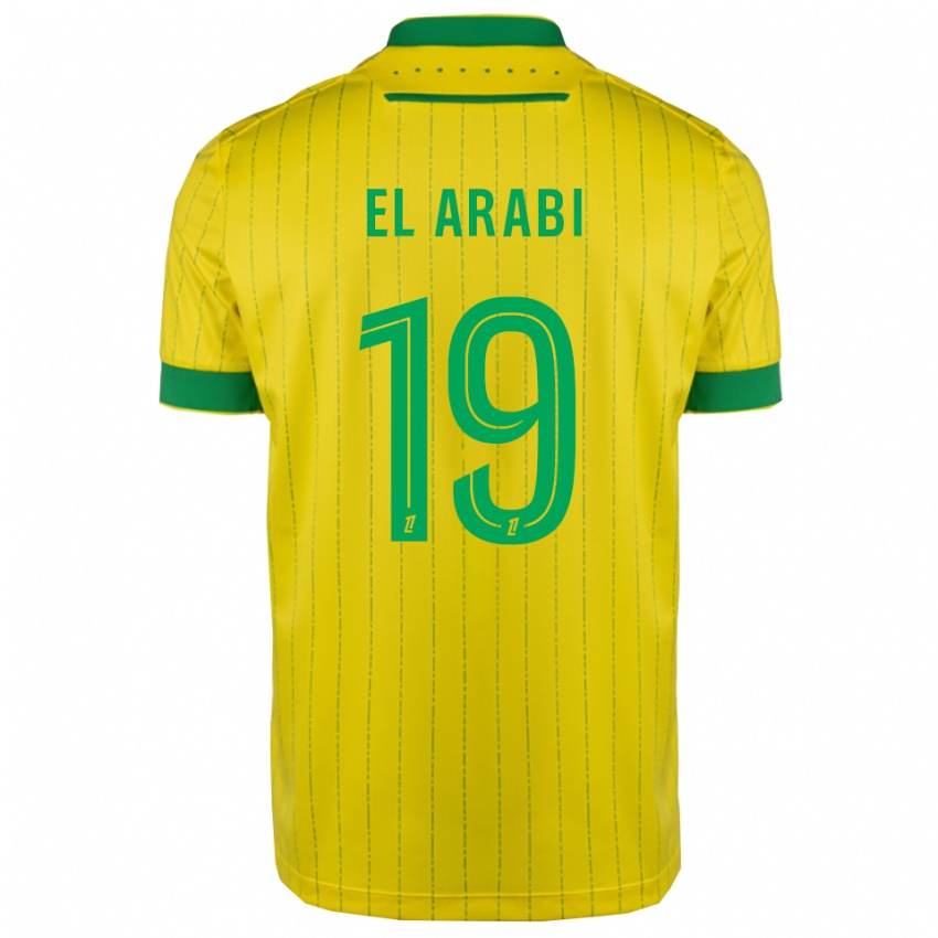 נשים יוסף אל-ערבי #19 צהוב ירוק ג'רזי ביתית 2025/26 חולצה קצרה