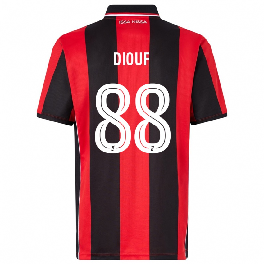 נשים יהבאן דיוף #88 אדום שחור ג'רזי ביתית 2025/26 חולצה קצרה