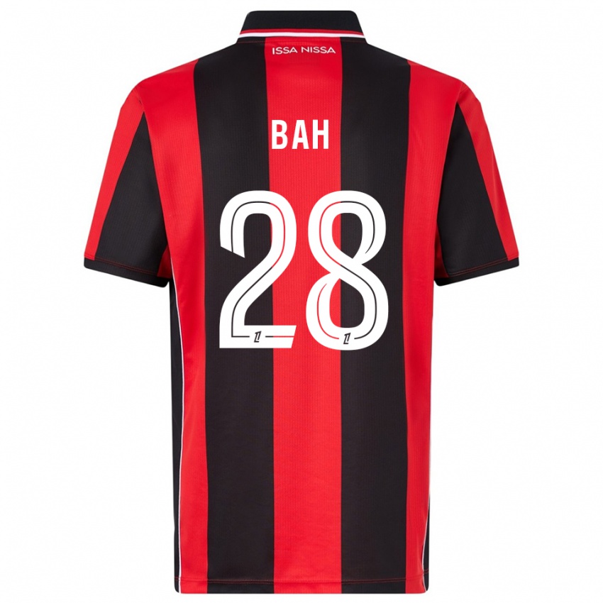 נשים ג׳ומה בה #28 אדום שחור ג'רזי ביתית 2025/26 חולצה קצרה