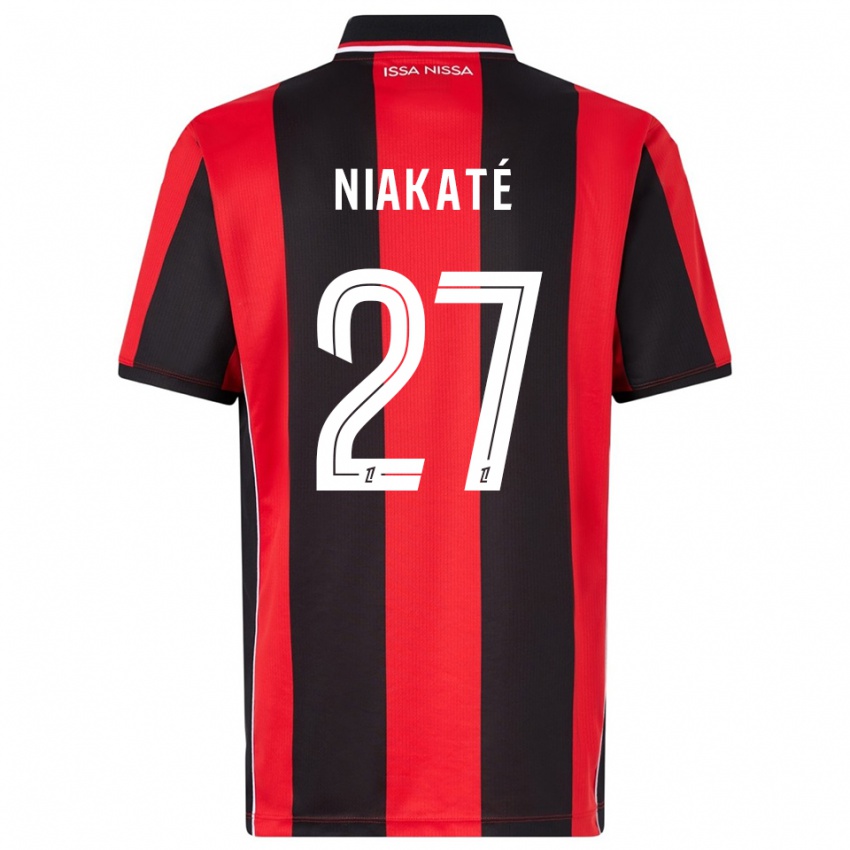 נשים Yakaré Niakaté #27 אדום שחור ג'רזי ביתית 2025/26 חולצה קצרה