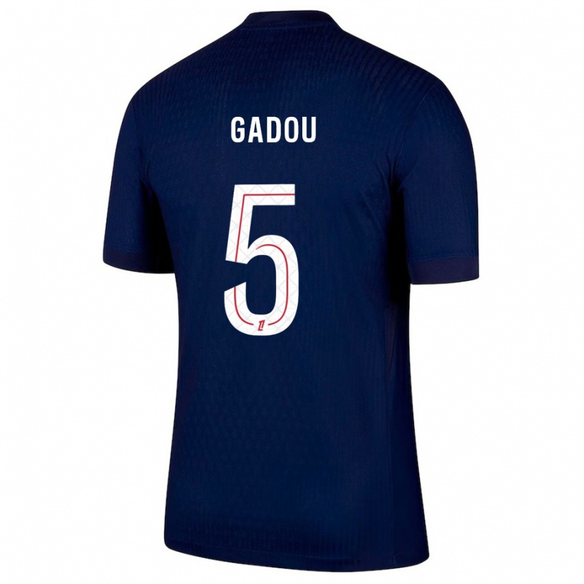 נשים Joane Gadou #5 כחול נייבי אדום ג'רזי ביתית 2025/26 חולצה קצרה