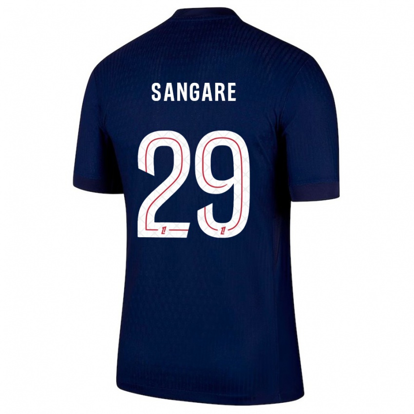 נשים האווה סנגרי #29 כחול נייבי אדום ג'רזי ביתית 2025/26 חולצה קצרה