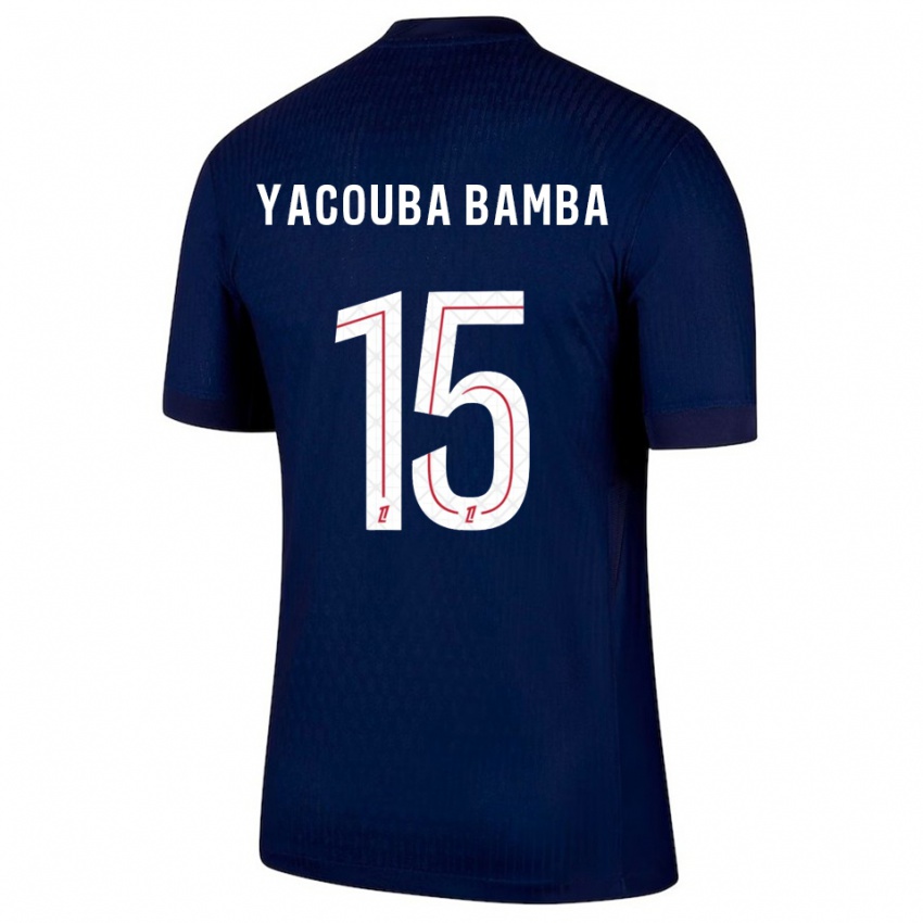 נשים Ben Yacouba Bamba #15 כחול נייבי אדום ג'רזי ביתית 2025/26 חולצה קצרה