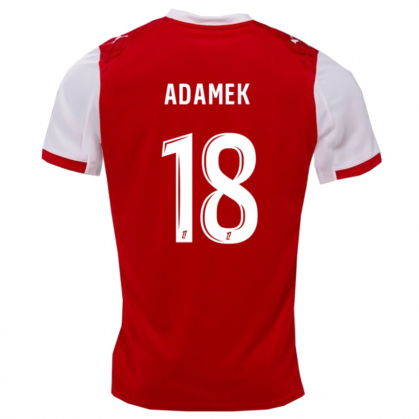 נשים קיילה אדאמק #18 אדום לבן ג'רזי ביתית 2025/26 חולצה קצרה