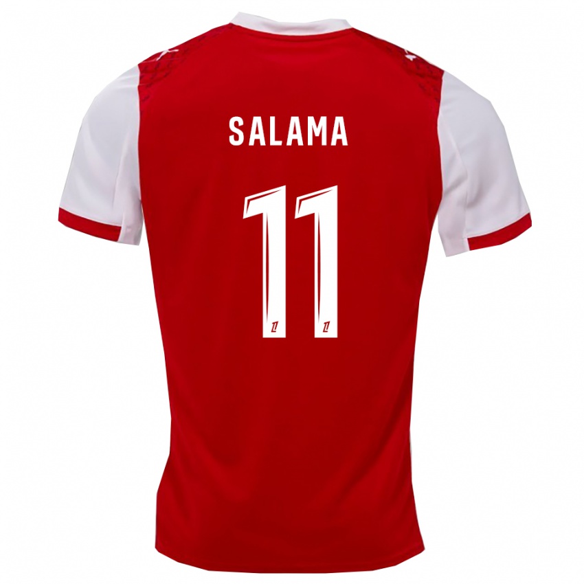 נשים אמין סלאמה #11 אדום לבן ג'רזי ביתית 2025/26 חולצה קצרה