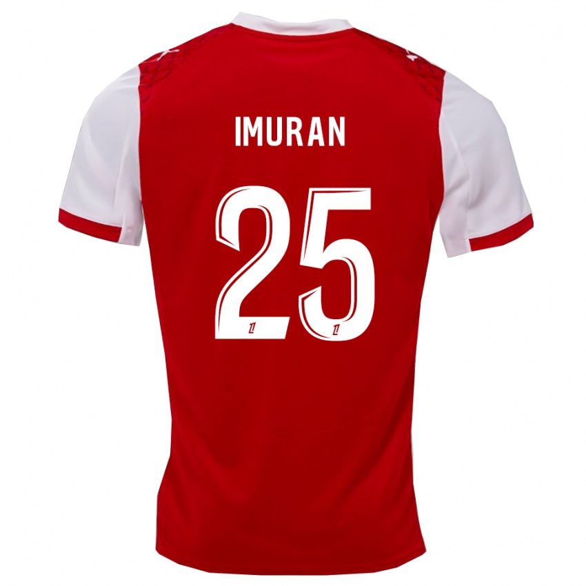 נשים רופאת אדניקה אימוראן #25 אדום לבן ג'רזי ביתית 2025/26 חולצה קצרה