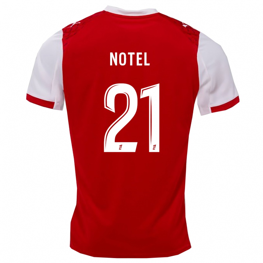 נשים לאה נוטל #21 אדום לבן ג'רזי ביתית 2025/26 חולצה קצרה