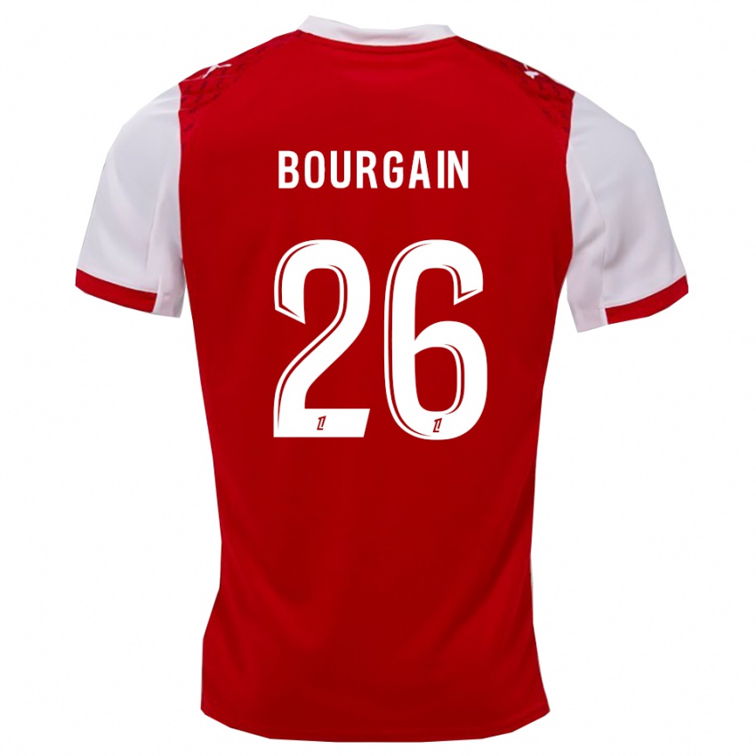 נשים לאה בורגן #26 אדום לבן ג'רזי ביתית 2025/26 חולצה קצרה