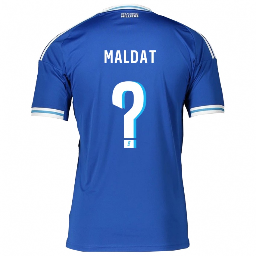 נשים Timothé Maldat #0 כחול לבן ג'רזי ביתית 2025/26 חולצה קצרה