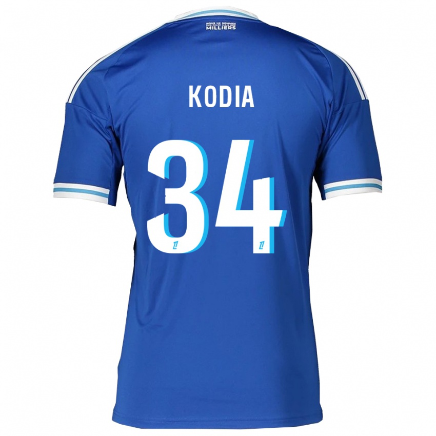 נשים Ghianny Kodia #34 כחול לבן ג'רזי ביתית 2025/26 חולצה קצרה