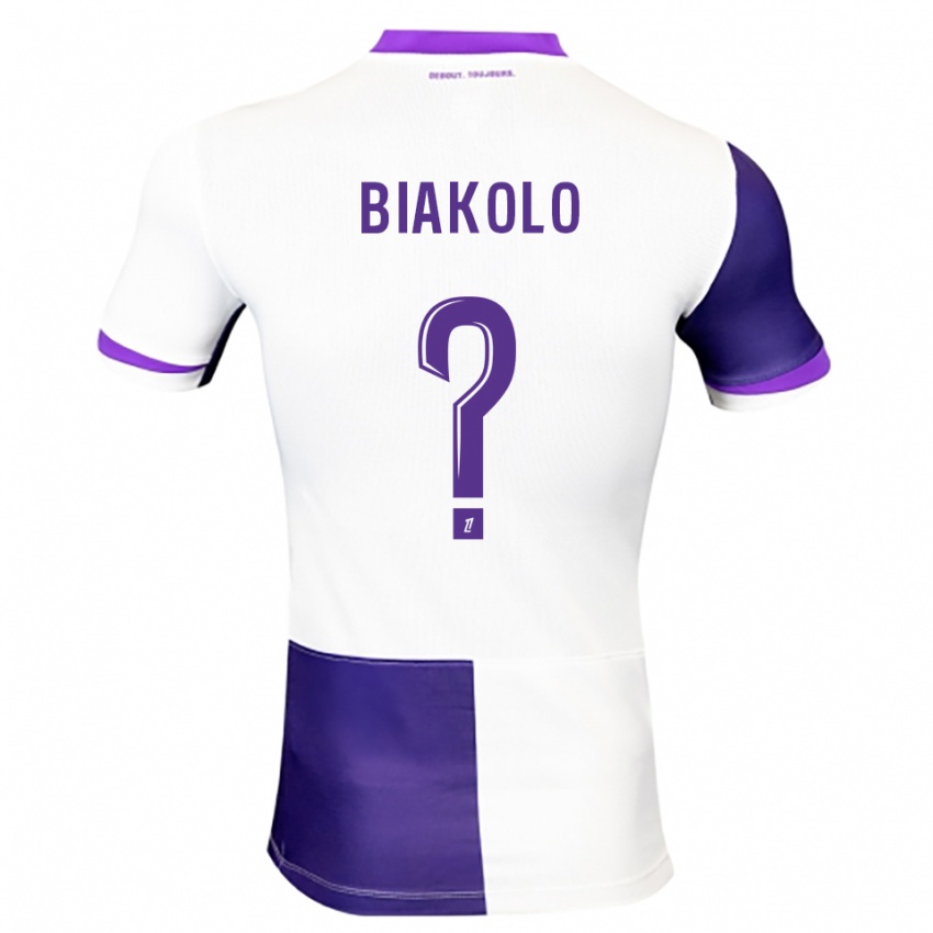 נשים טוני ביאקולו #0 סגול לבן ג'רזי ביתית 2025/26 חולצה קצרה