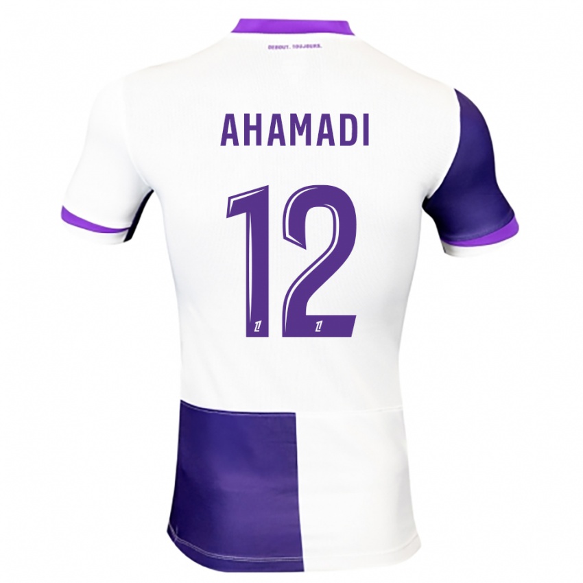 נשים Isaack Ahamadi #12 סגול לבן ג'רזי ביתית 2025/26 חולצה קצרה