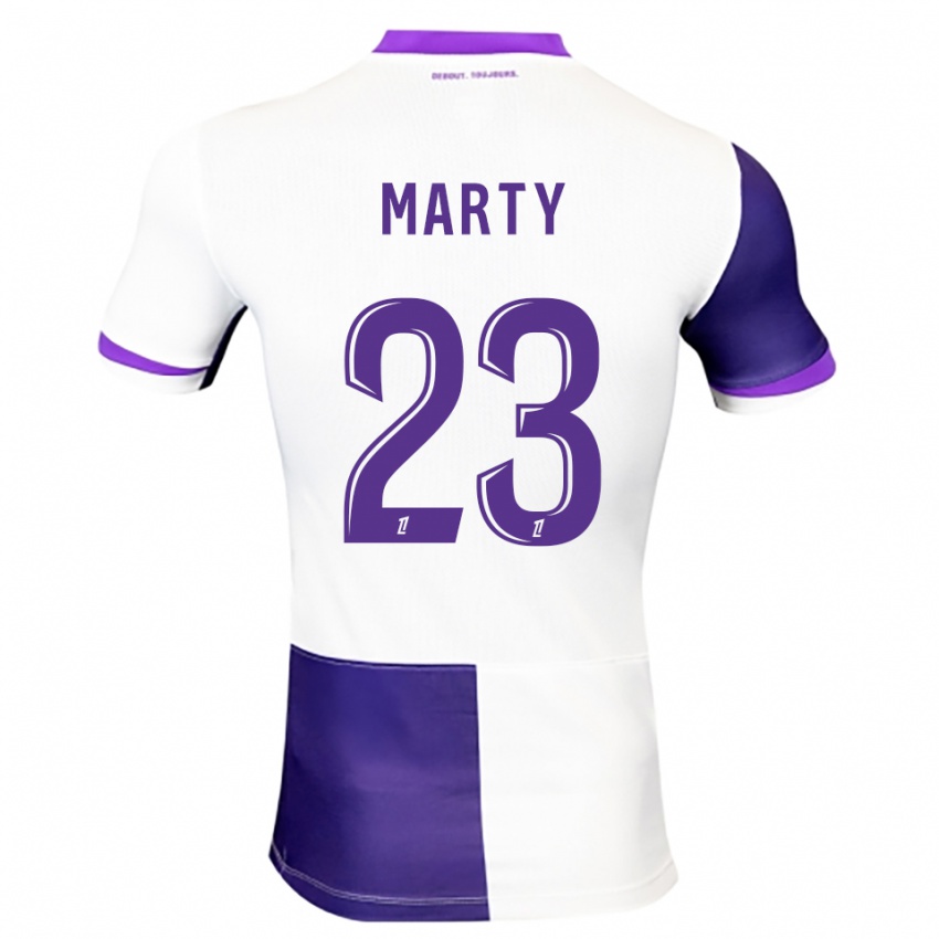 נשים קלואי מרטי #23 סגול לבן ג'רזי ביתית 2025/26 חולצה קצרה