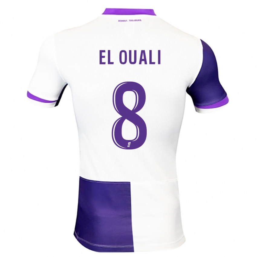 נשים Adam El Ouali #8 סגול לבן ג'רזי ביתית 2025/26 חולצה קצרה