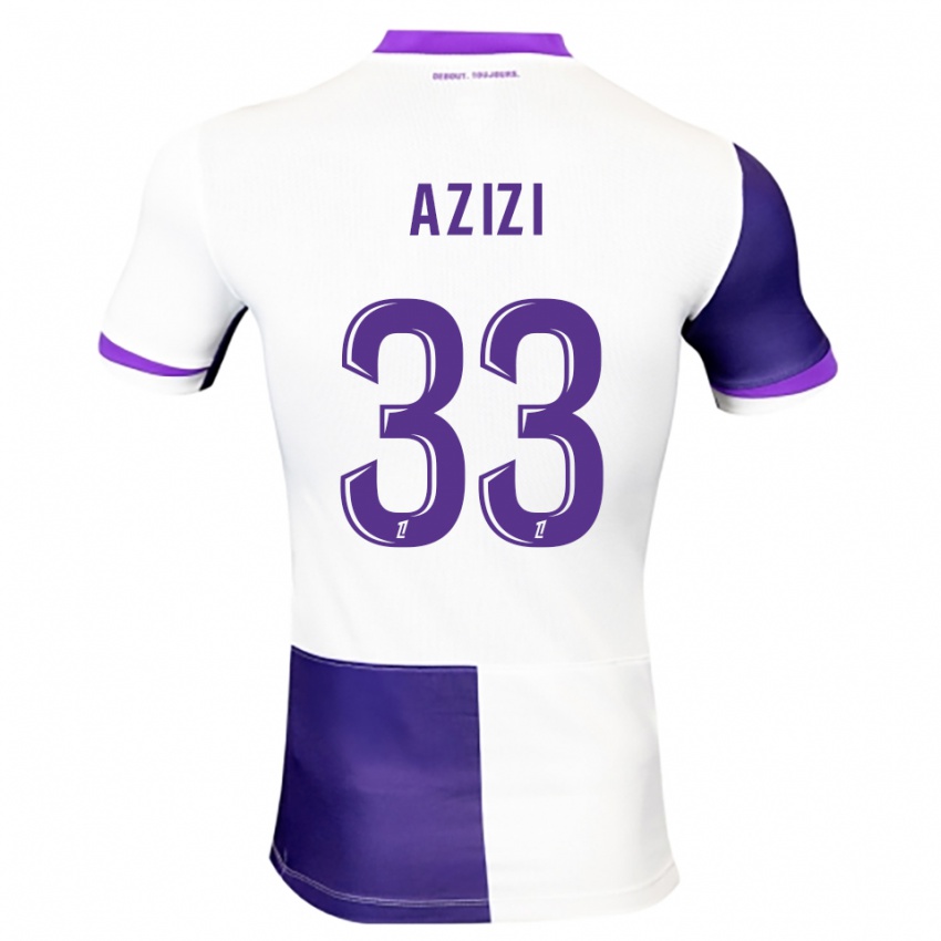 נשים Ilyas Azizi #33 סגול לבן ג'רזי ביתית 2025/26 חולצה קצרה