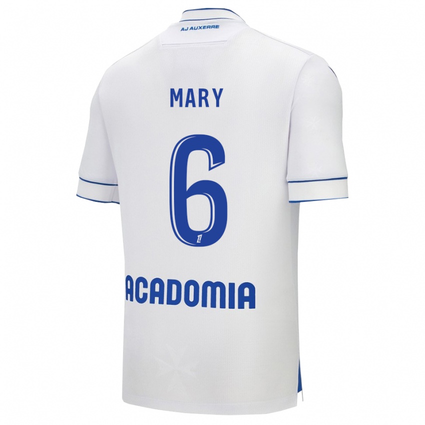 נשים Théo Mary #6 לבן כחול ג'רזי ביתית 2025/26 חולצה קצרה