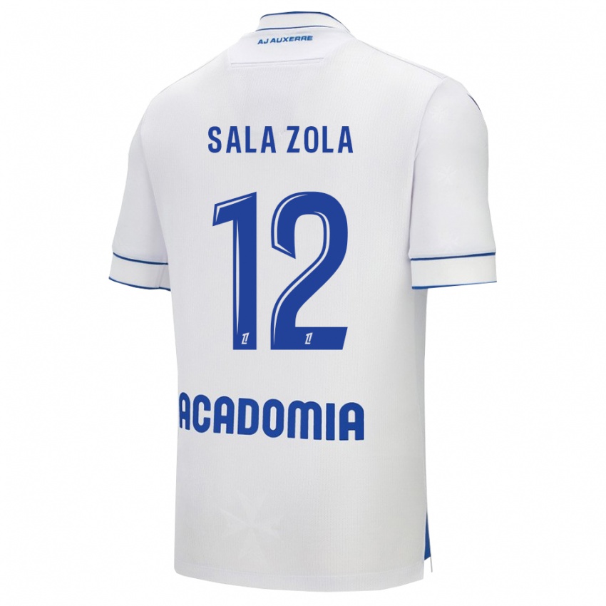 נשים Benaja Sala Zola #12 לבן כחול ג'רזי ביתית 2025/26 חולצה קצרה