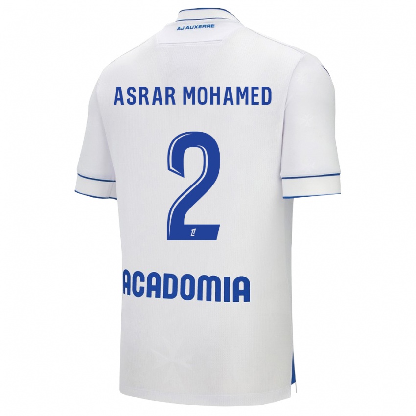 נשים El Asrar Mohamed #2 לבן כחול ג'רזי ביתית 2025/26 חולצה קצרה