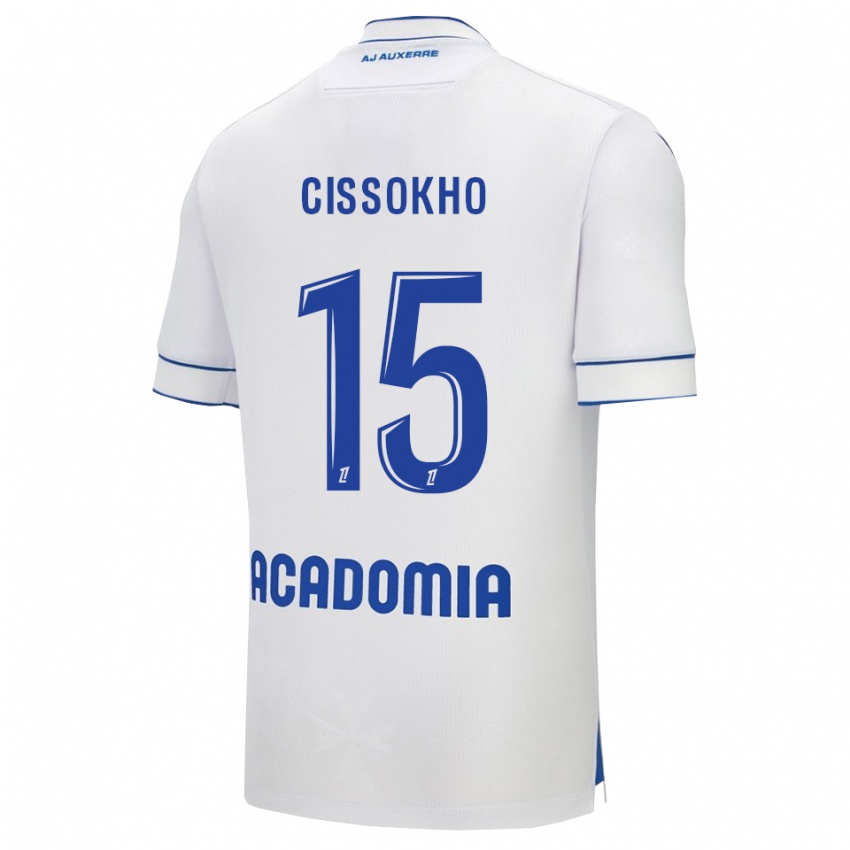 נשים Mamoudou Cissokho #15 לבן כחול ג'רזי ביתית 2025/26 חולצה קצרה