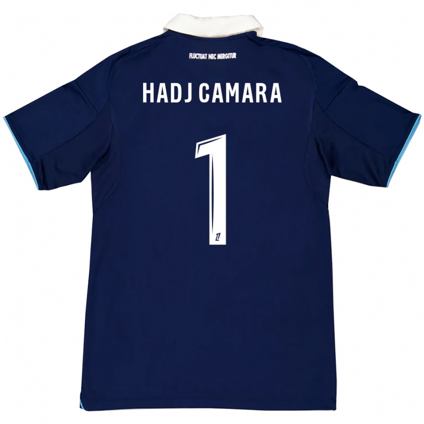 נשים El Hadj Camara #1 כחול כהה לבן ג'רזי ביתית 2025/26 חולצה קצרה