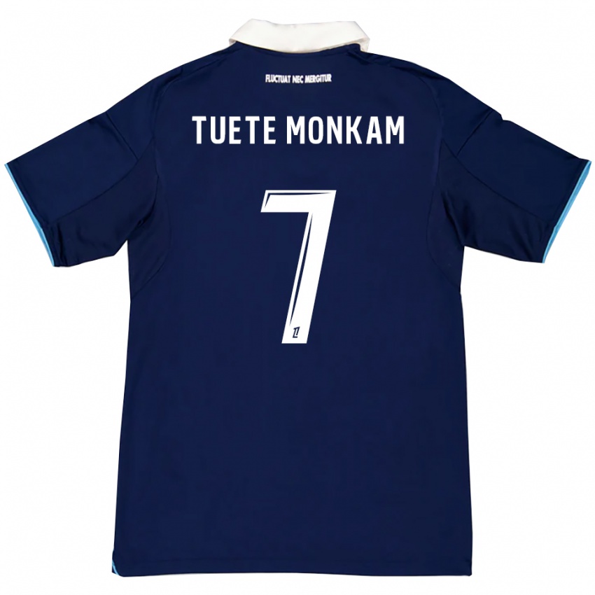 נשים Malcolm Tuete Monkam #7 כחול כהה לבן ג'רזי ביתית 2025/26 חולצה קצרה