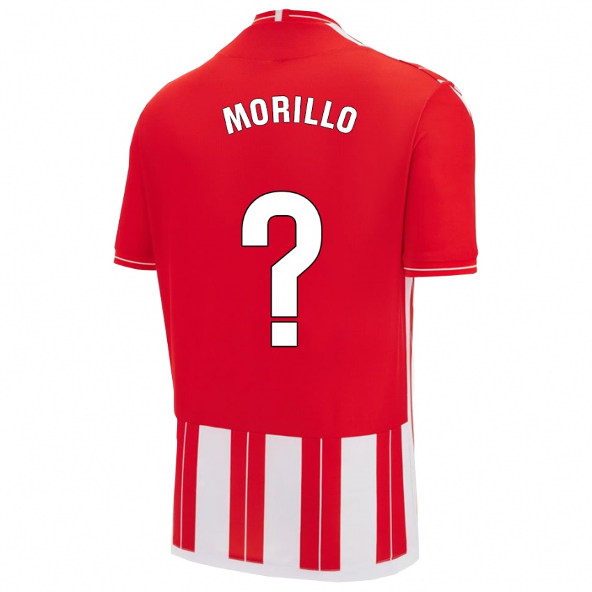 נשים Manu Morillo #0 אדום לבן ג'רזי ביתית 2025/26 חולצה קצרה