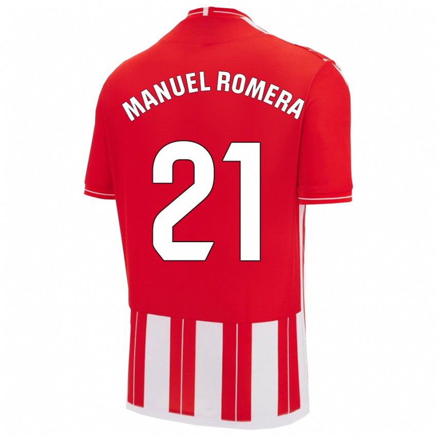 נשים חוסה רומרה #21 אדום לבן ג'רזי ביתית 2025/26 חולצה קצרה
