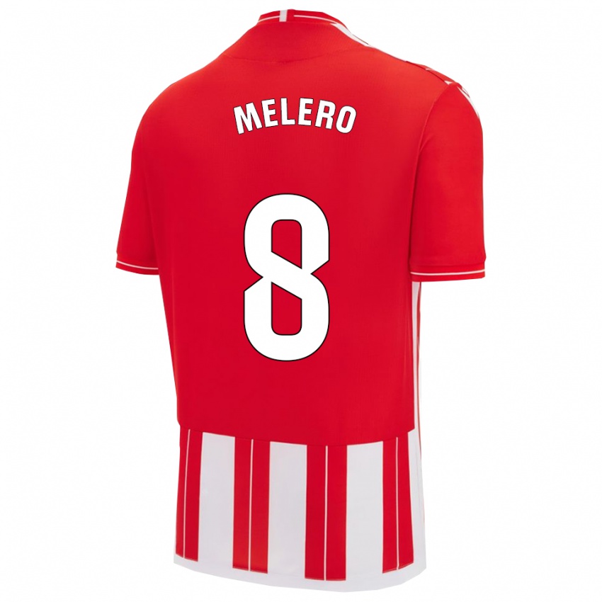 נשים גונזלו מלרו #8 אדום לבן ג'רזי ביתית 2025/26 חולצה קצרה