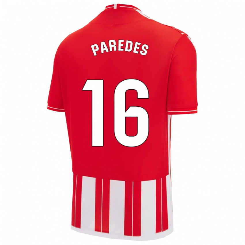 נשים יאגו פארדס #16 אדום לבן ג'רזי ביתית 2025/26 חולצה קצרה