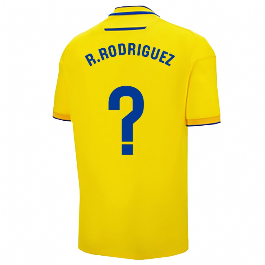 נשים רמון רודריגז #0 צהוב נייבי ג'רזי ביתית 2025/26 חולצה קצרה
