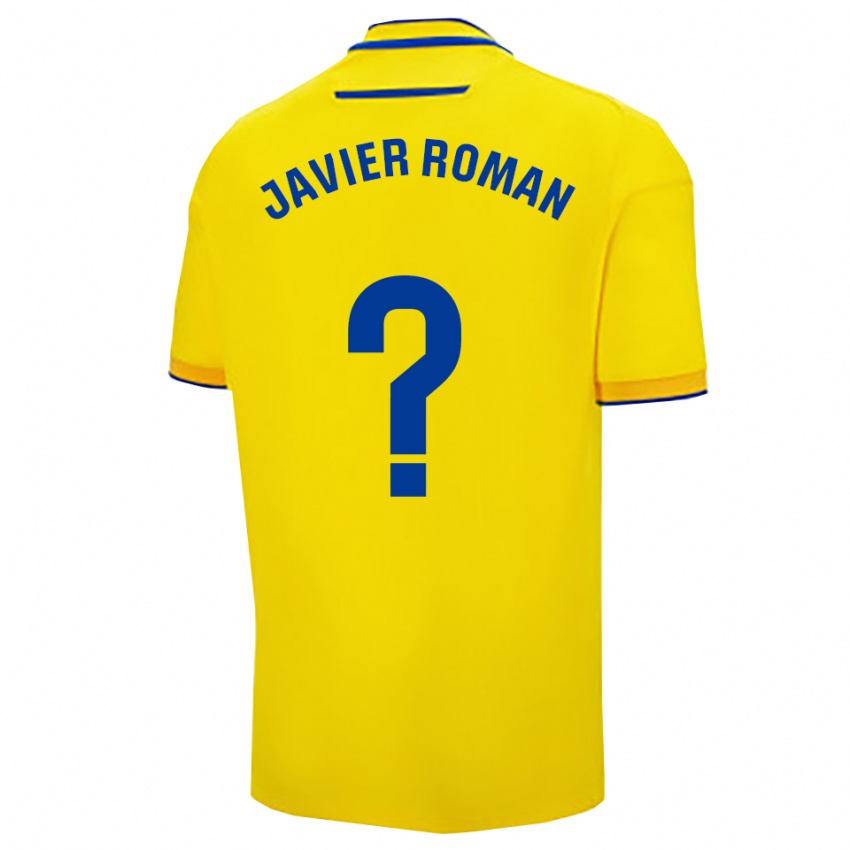 נשים חוסה חאבייר רומן #0 צהוב נייבי ג'רזי ביתית 2025/26 חולצה קצרה