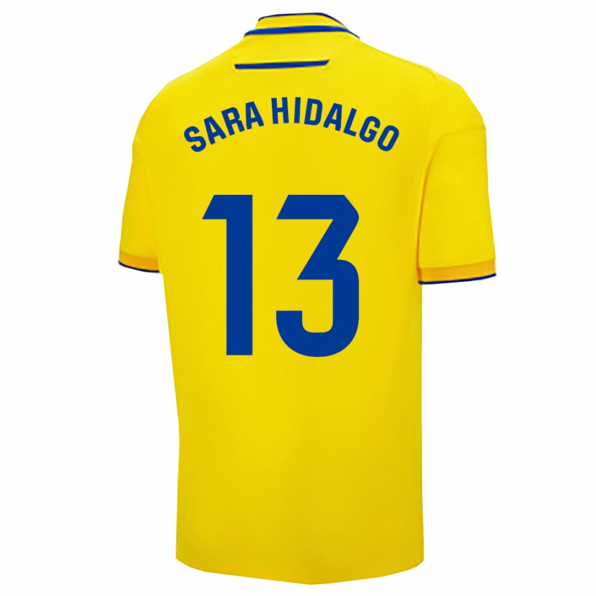 נשים Sara Hidalgo Merino #13 צהוב נייבי ג'רזי ביתית 2025/26 חולצה קצרה