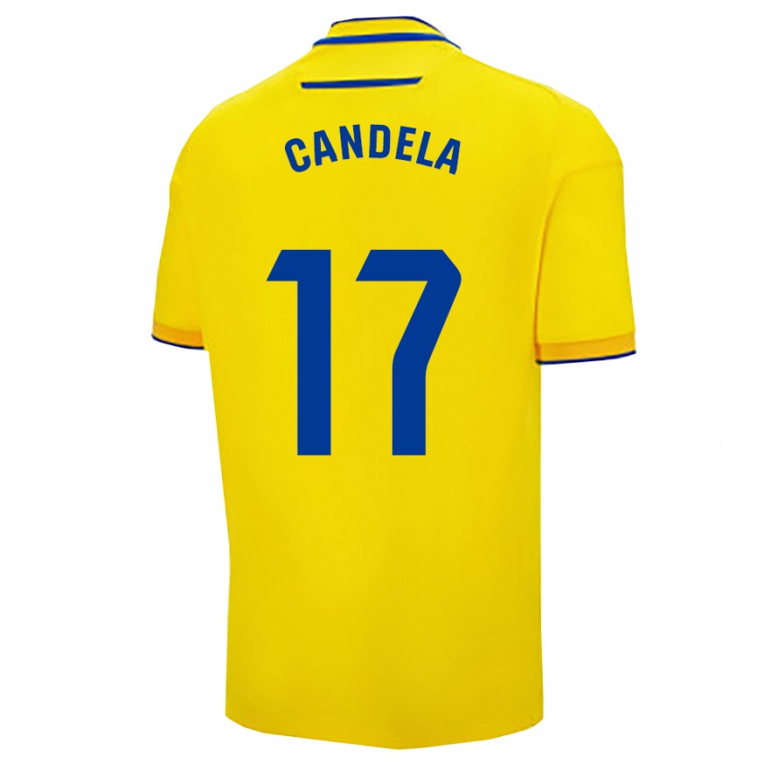 נשים Candela Fernández Soto #17 צהוב נייבי ג'רזי ביתית 2025/26 חולצה קצרה